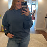 Gum Polo Sweatshirt Indigo