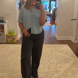 Sydney High Rise Linen Bowed Wide Leg