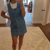Sleeveless Denim Dress