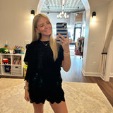 CC Eyelet Black Short Set