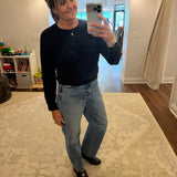 Cotton Sweater Mixed Stitch Top