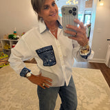 Marina Long Sleeve Short Shirt