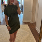 Scuba Mock Neck Midi