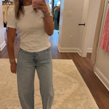 Wes High Rise Barrel Jean