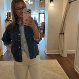 Esqualo Denim Embellished Top