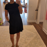 Knee Length Short Sleeve Dress