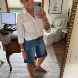 Jodie Roll Tab Sleeve Short Shirt