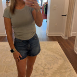 Saige A-Line Denim Short