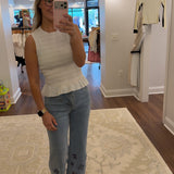 Floral Cutout Wide Leg Jeans