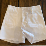 White Twill Shorts