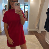 Scuba Mock Neck Midi