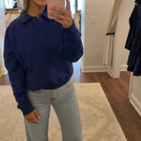 Blue Button Quarterzip