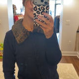 Faux Fur Collar Cardigan