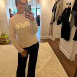 Soft Knit Sweater with Chic Patch