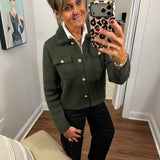 Collared Sweater Jacket