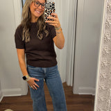 Wide Leg Jeans With Side Panel Detail