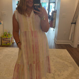 Alana Stripe Midi Dress
