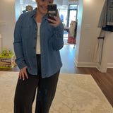 Rosy Rebel Denim Shirt