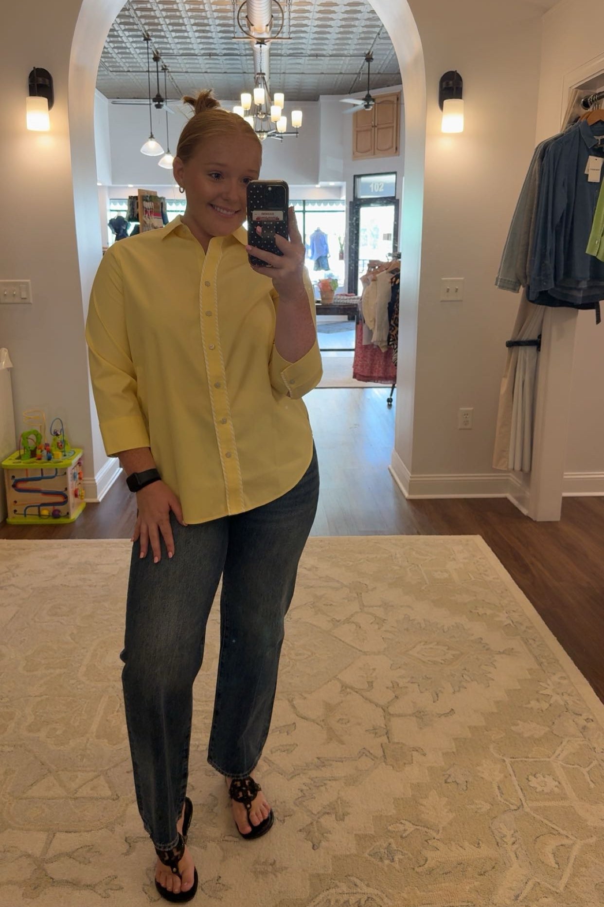 Marni No Iron Pinpoint 3/4 Sleeve Shirt