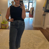 Flare Jeans With Bow Patch Pockets
