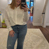 White Long Sleeve Button Up