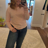 Light Pink Long Sleeve Crew
