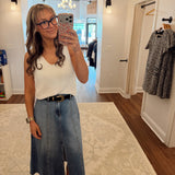 Parker Skirt w/ Studs Blue Moment